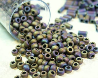 Matte Iris Purple TOHO Seed Beads size 11o