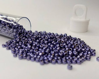 Metallic Polaris Purple TOHO seed beads - size 11 Permafinish