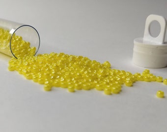 Lustered Dandelion Yellow TOHO seed beads size 11