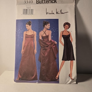 Butterick Evening Dress pattern 3340 - Multiple styles - Sewing Pattern
