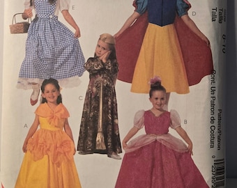 McCalls Kids Fairy Tale Princess Costume pattern 2850  - Sewing Pattern