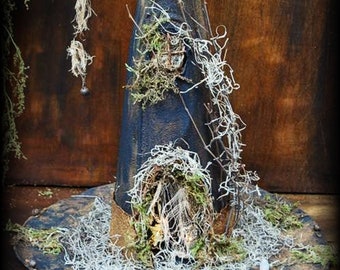 Primitive & Grungy Halloween Witch's Hat Luminaire - E-Pattern, Immediate Download