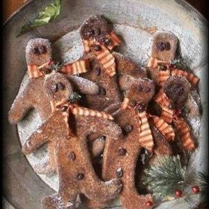 Primitive Grungy Gingerbread Boys ~ E-Pattern Download