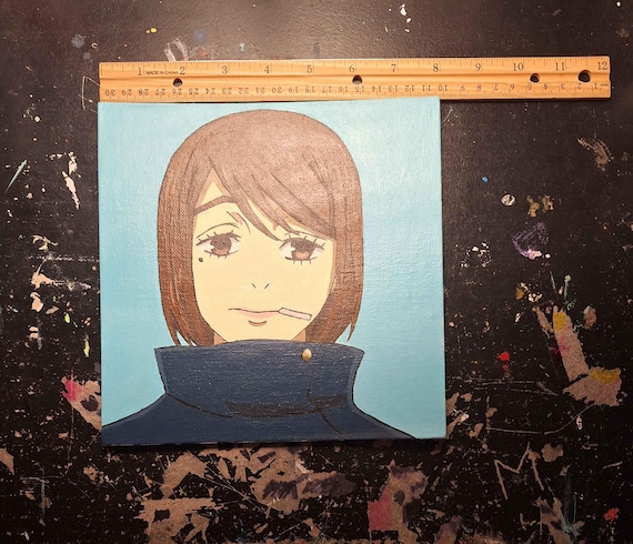 Jujutsu kaisen acrylic painting Shoko Ieiri