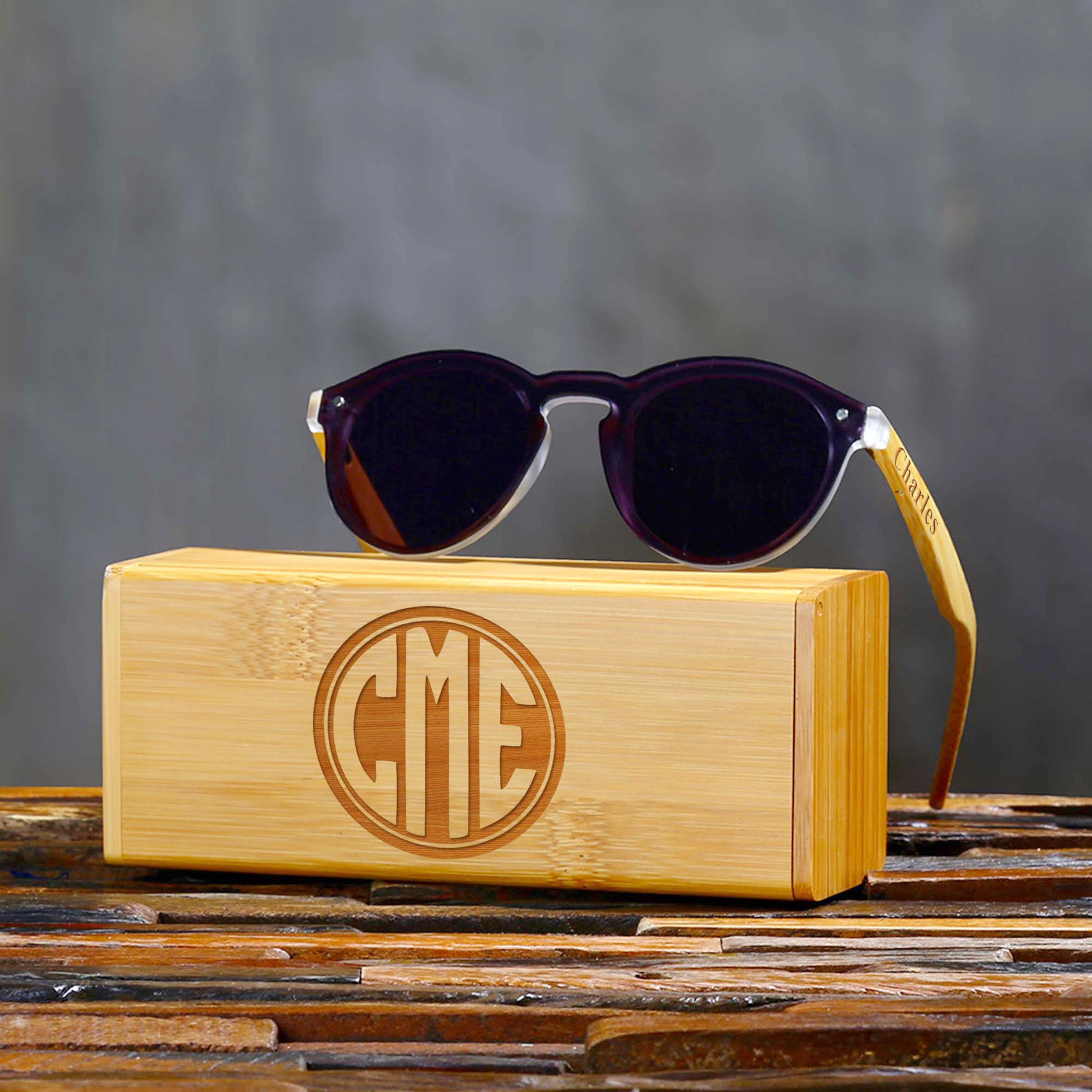 Personalisierte Bambus Sonnenbrille: Individuell graviertes Holz Trauzeugen  Geschenk - Etsy.de