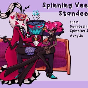 Spinning Vees Aufsteller - Hazbin Hotel
