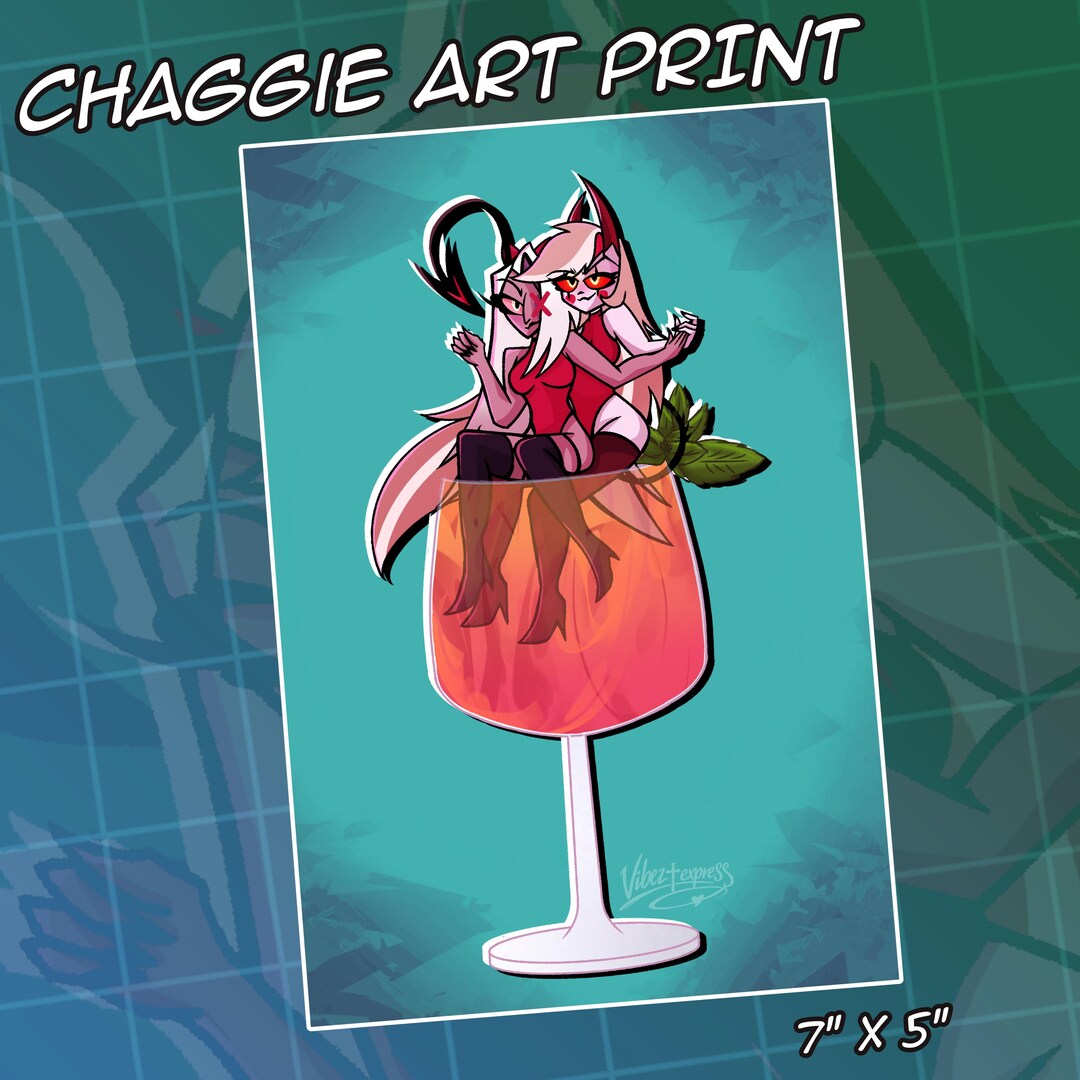 Chaggie Hazbin Hotel Art Print 7" X 5" - Etsy