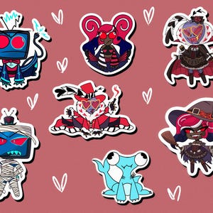 STICKERS - Hazbin Hotel The Vee’s Various