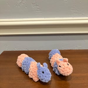 Crocheted Caterpillar Plushie/Caterpillar Toy/Crocheted Plush