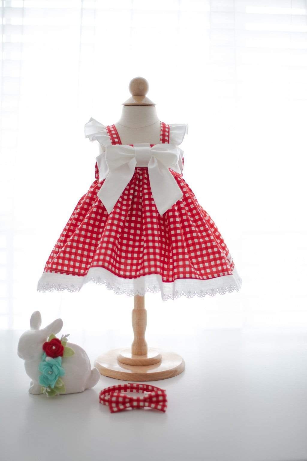 Red Gingham Dress Etsy