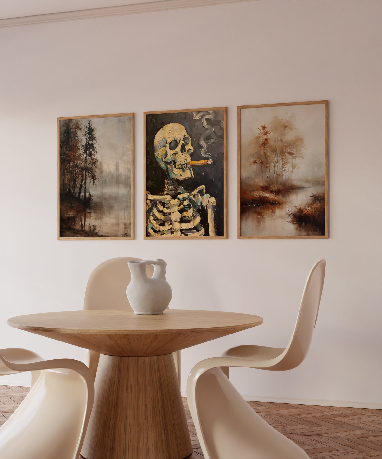 Vintage Halloween Print Set of 15 Mega Bundle Wall Art Download, Moody ...