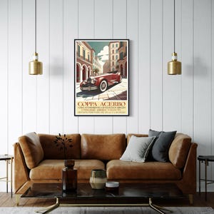 Vintage Retro italienisches Rennsport-Werbeplakat in verschiedenen Größen erhältlich