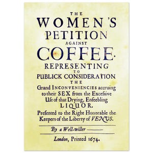Küchenkunst Englisch Kaffee antikes Plakat Originaltext - Vintage Werbeplakat - Kunstdruck Retro-Stil