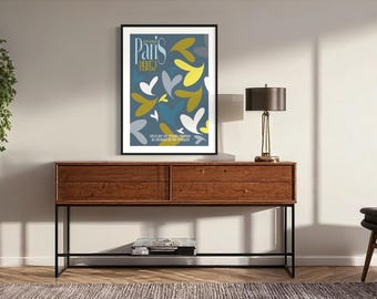 Paris Exhibition Print: Retro French Advertising Poster
