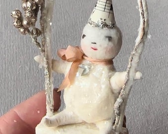 Snowbabies Ornament DIY Kit – Spun Cotton Snowman, Online Class