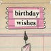 Birthday Wishes Miniature Book - Birthday Greeting Mini Birthday Card - Tiny Birthday Collage Flip Book - Party Favor Birthday Scrapbook