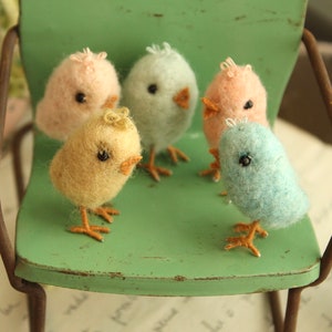 Needle Felted Chick and Egg Basket Class and Kit Tutorial Step by Step Online Mixed Media Course plus Materials Needle Felting Kit image 4