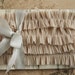 Nude Beige Lingerie Ruffles 40 Inches - Soft Fluted Chiffon Handmade Sewing Trim - Sheer Baby Doll Petticoat Ruffle - Baby Headband