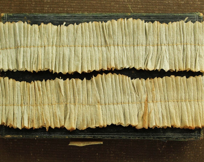 Sage Green Crepe Paper Ruffles Sage Hand Dyed Summer Neutral Etsy