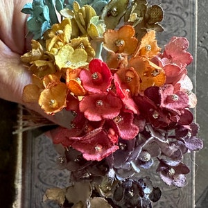 WICKED Hand Dyed Tiny Flower Posy - Vintage Style Forget Me Not Flowers