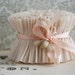 Crepe Paper Ruffles Vintage Almond Cream - Pastel Easter Basket Ruffle Trim - Romantic Wedding Garland - Vinatage Shabby Chic Garland