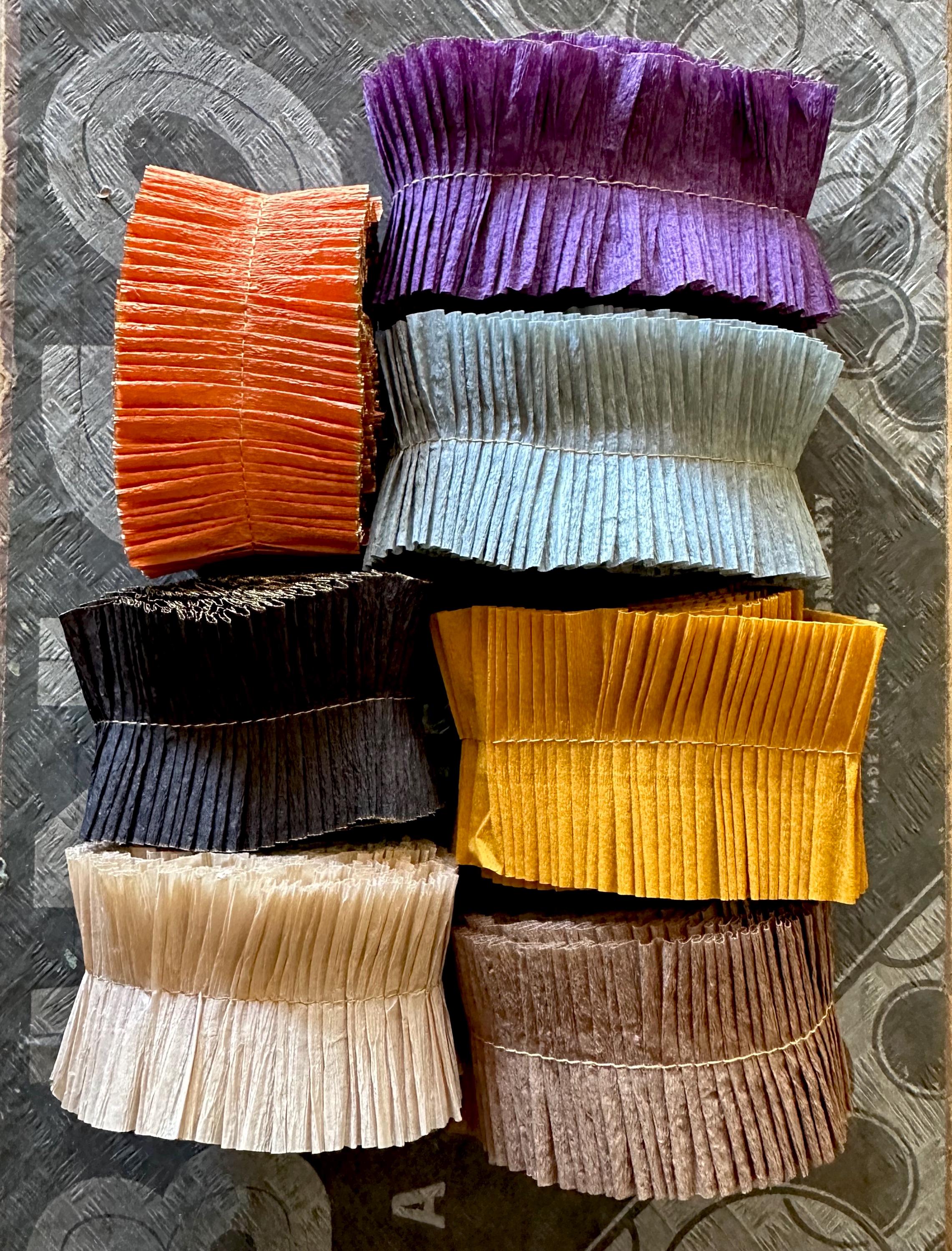 Vintage Crepe Paper Ruffle Garland: Autumn, Halloween Trim - Etsy