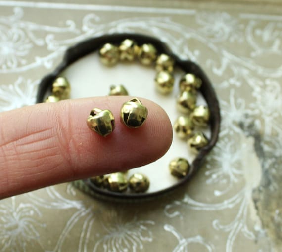 Golden Mini Jingle Bells Bulk Small Bells for Christmas,Crafts