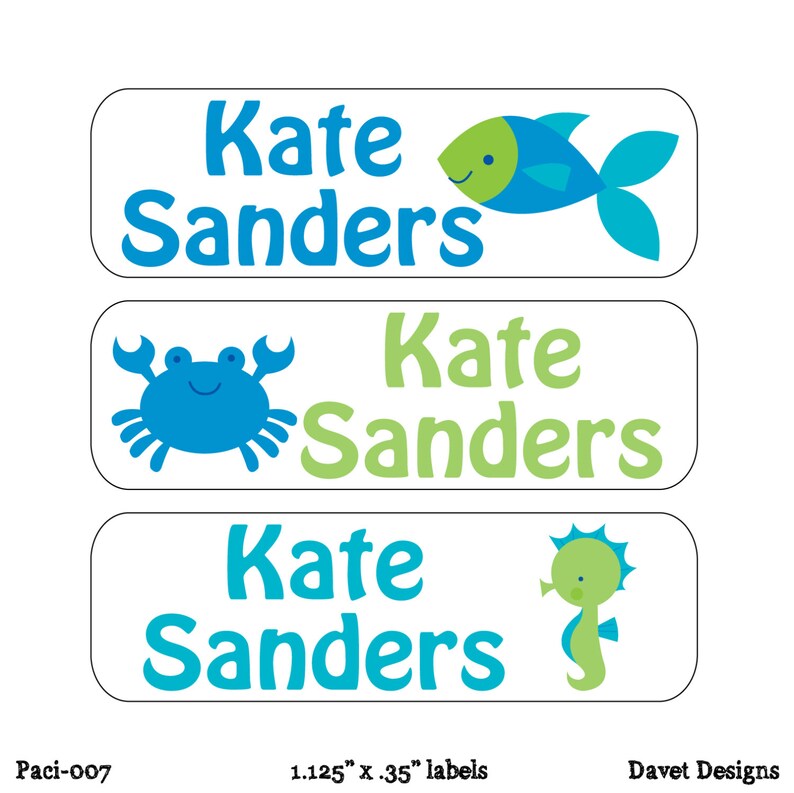 Dishwasher Safe jars Paci-016 or baby food bottles 100 Jungle Waterproof Kid/'s Pacifier Also great for sippy cups Labels
