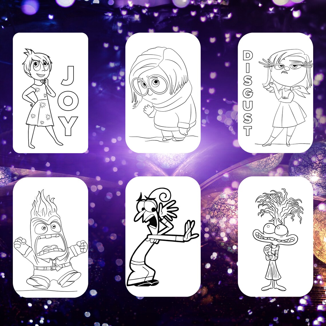 Inside Out 2 Coloring Book | Interactive and Educational | Enhances