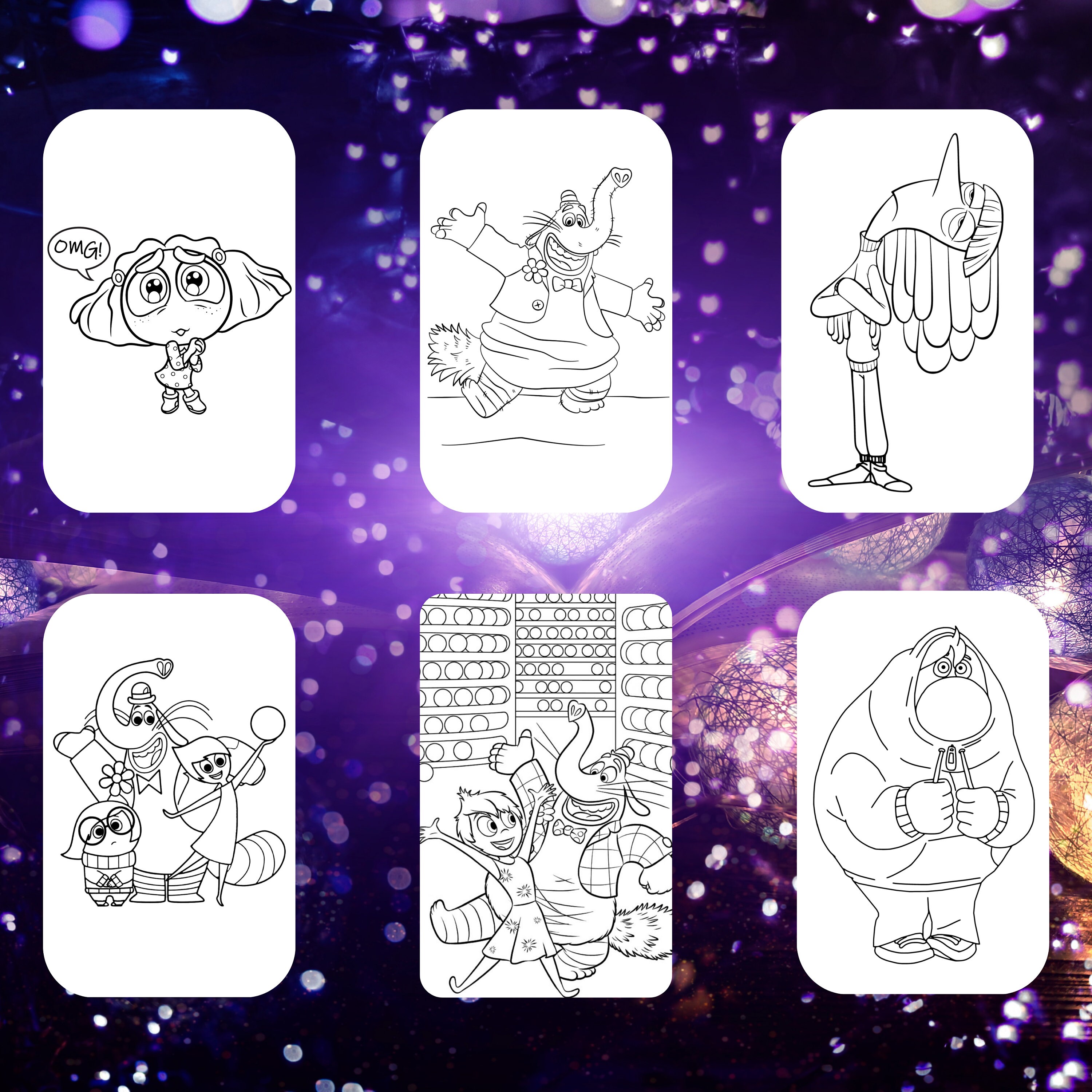 Inside Out 2 Coloring Book | Interactive and Educational | Enhances