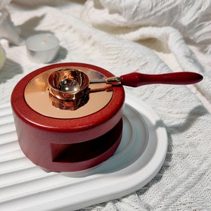 Four de fusion de cire, cuillère à cire, kit d'outils de scellage de cire pour tampon de sceau de cire