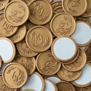 Adesivi con logo personalizzato per sigillo di cera, logo per sigillo di cera per matrimonio, adesivi con logo personalizzato per sigillo di cera, adesivi autoadesivi fatti a mano per sigillo di cera