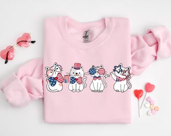 Retro 4th Of July PNG, Patriotic Cat Sublimation Design, American Cat Png, Instant DIGITAL,Funny Cats Png,Cute Cat Png,Cat Lover Png,Cat Mom