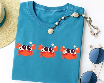 Cute Crabs Png, Hello Summer Png, Funny Beach Png, Summer Sublimation Design, Summer T-Shirt Design, Aesthetic Summer Vibes,Ocean Life Png