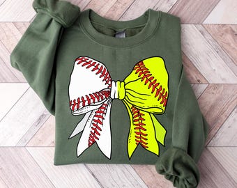Baseball Softball Bow Png, Baseball Mom Png, Retro Sports Png, Coquette Baseball Shirt Design, Softball Baseball Mama Sublimation Design