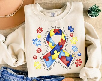 Autism Awareness Png, Retro Autism Ribbon PNG, Autism Mama PNG, Autism Advocate Png,Special Education Png,Neurodiversity Png,Blue for Autism