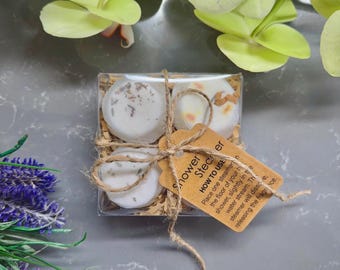 Shower Steamer Gift Set/Aromatherapy Shower Bombs for Sinus Relief, Congestion & Stress/Natural Organic Spa Gift for Her or Him/Shower Melt