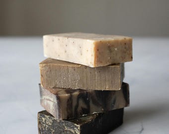 Mens Goat Milk Soap|Natural Soap Bar|Mahogany Teakwood|Handmade Gift for Him|Moisturizing Skincare|Birthday Christmas gift for Him