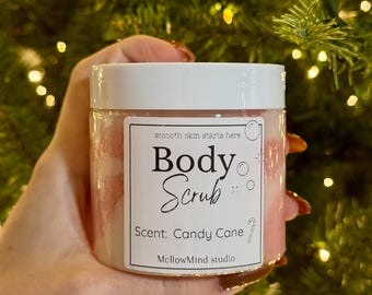Sugar Scrub | Exfoliating Body Scrub for Soft Skin | Natural Bath & Body | Moisturizing Skincare | Handmade Gift | Holiday Self Care| 6oz