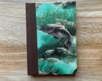Fish Journal Handbound with Reinforced Spine