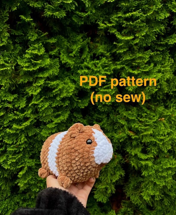 Guinea Pig Crochet Pattern No Sew Amigurumi