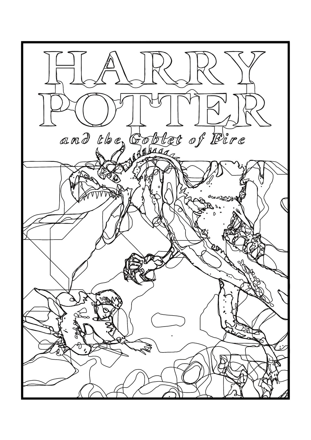 Harry Potter Book Cover Art, Harry Potter and the Goblet of Fire, Art
