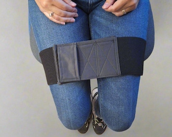 Breites Gummiband zum Zusammenhalten der Beine für Rollstuhlfahrer