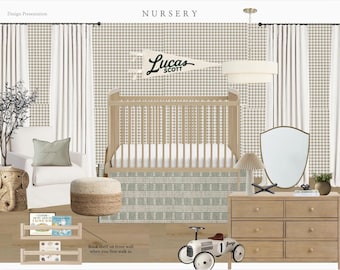 Nursery Online Interior Design Moodboard, Baby Room Interior Design ...