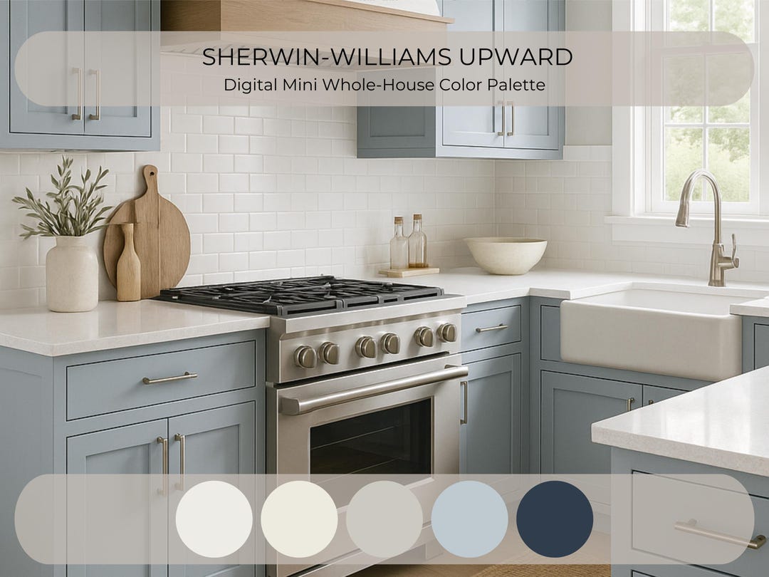 Sw 6239 Color Sherwin Williams Upward Palette SW 6239 | Mini Whole House Paint Scheme ...