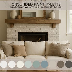 Grounded Sherwin Williams Color Palette 2025 | Warm Earthy Brown Paint Scheme for Cozy & Timeless Interior Design