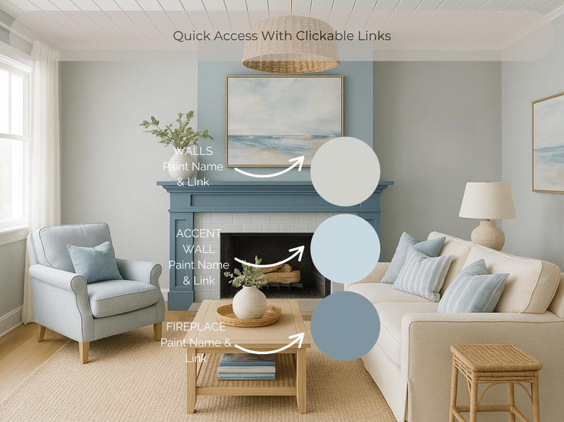 Sherwin Williams Coastal Paint Palette | Modern Beach House Colors ...