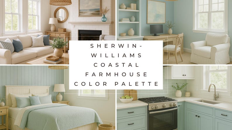 Shell Paint Color Sherwin Williams Shell White Palette SW 8917 | Coastal Farmhouse Paint ...