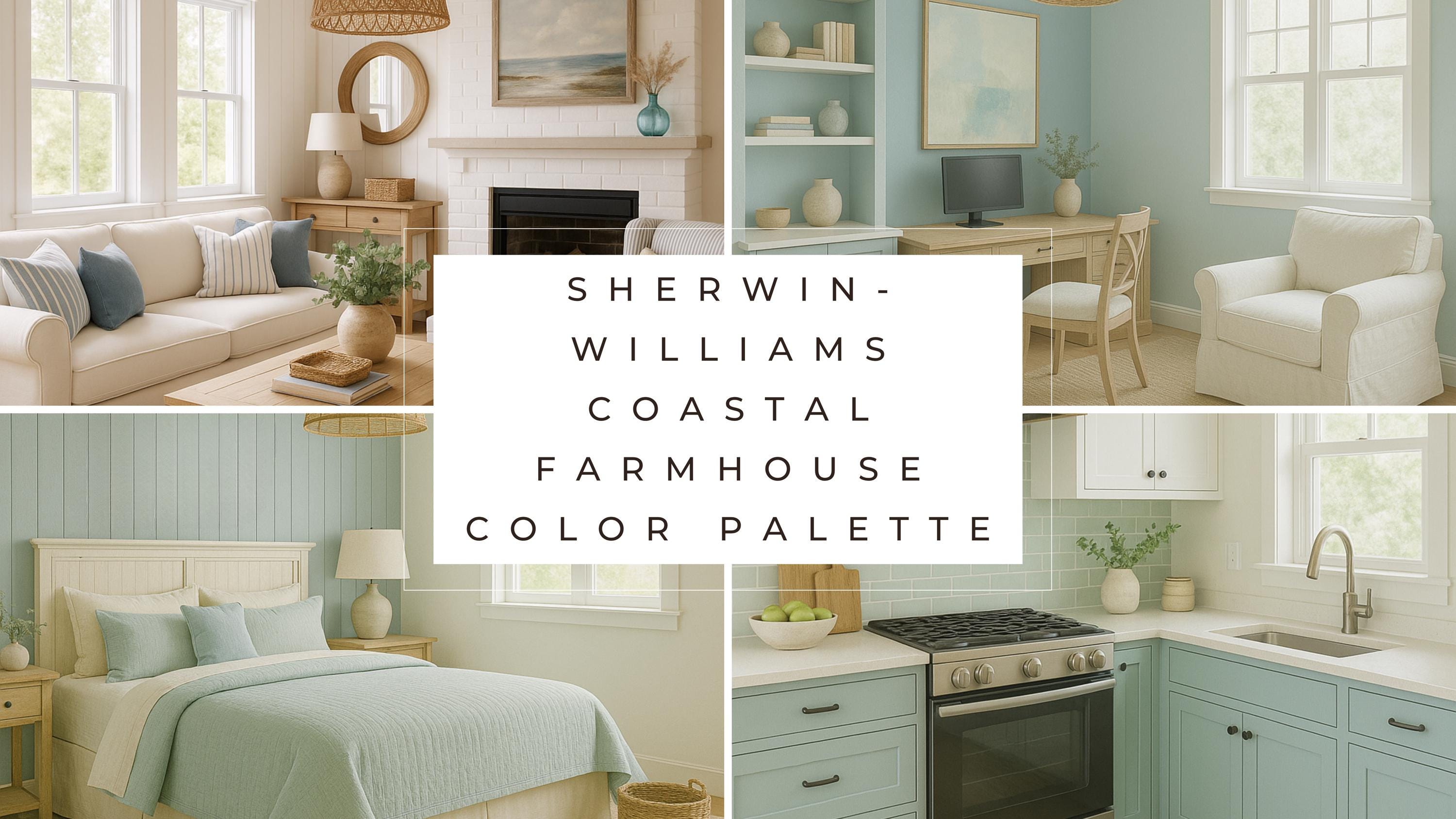 Sherwin Williams Coastal Farmhouse Color Palette PDF | Whole-house 9 ...