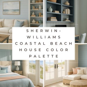 Coastal Beach House Sherwin Williams Paint Palette PDF | Whole-house ...